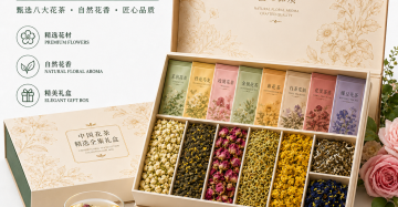 Chinese Floral Tea Collection Gift Box