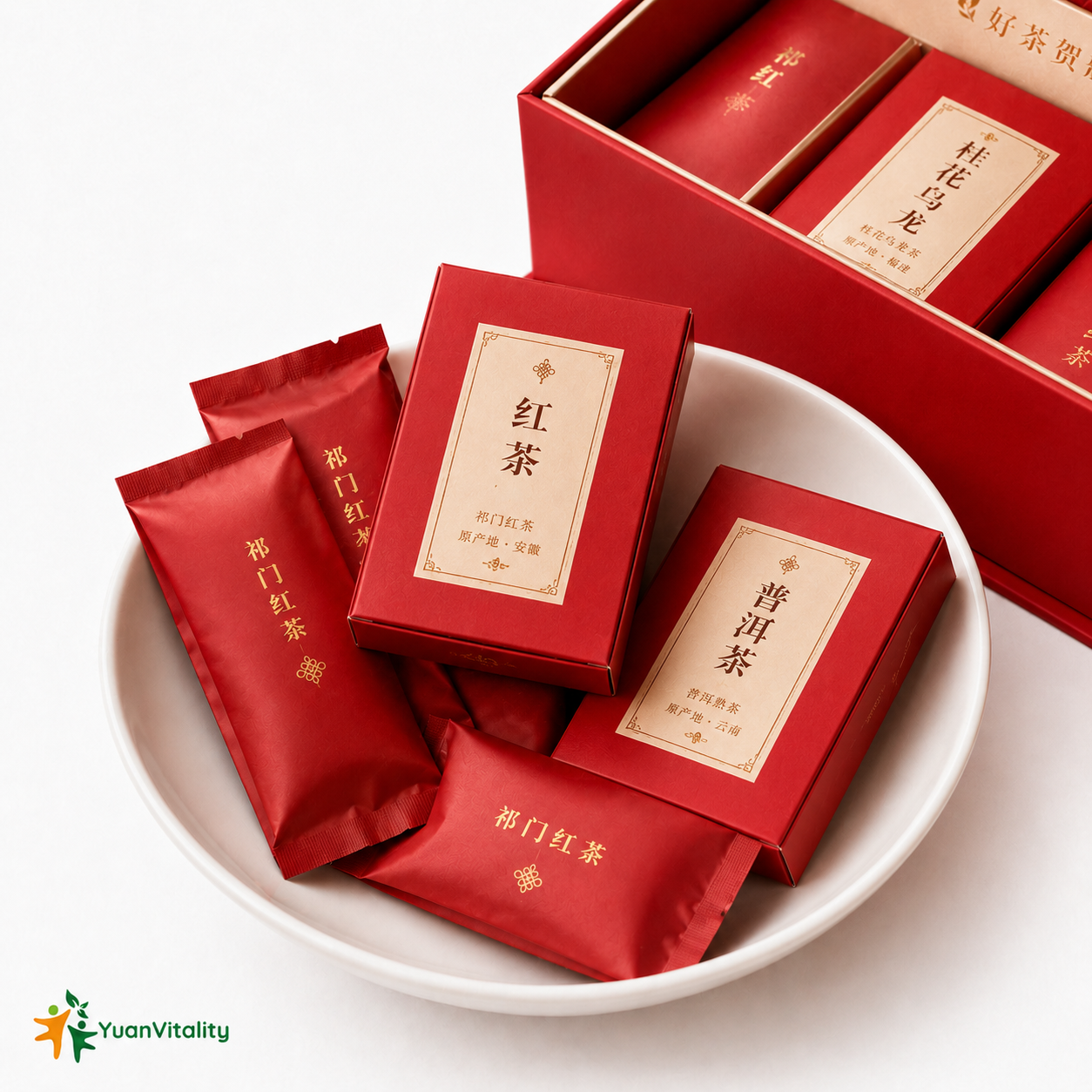Red Packet Chinese New Year Tea Gift Set