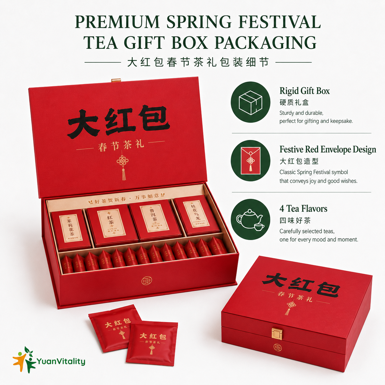 Red Packet Chinese New Year Tea Gift Set