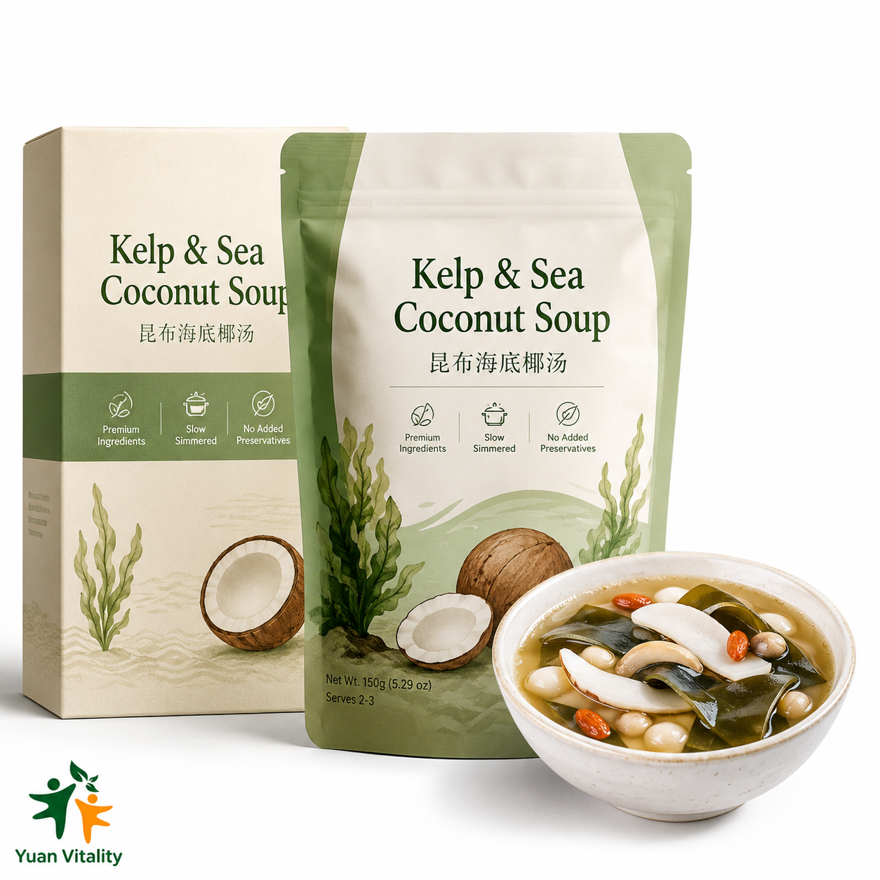 Kombu Sea Coconut Moistening Soup