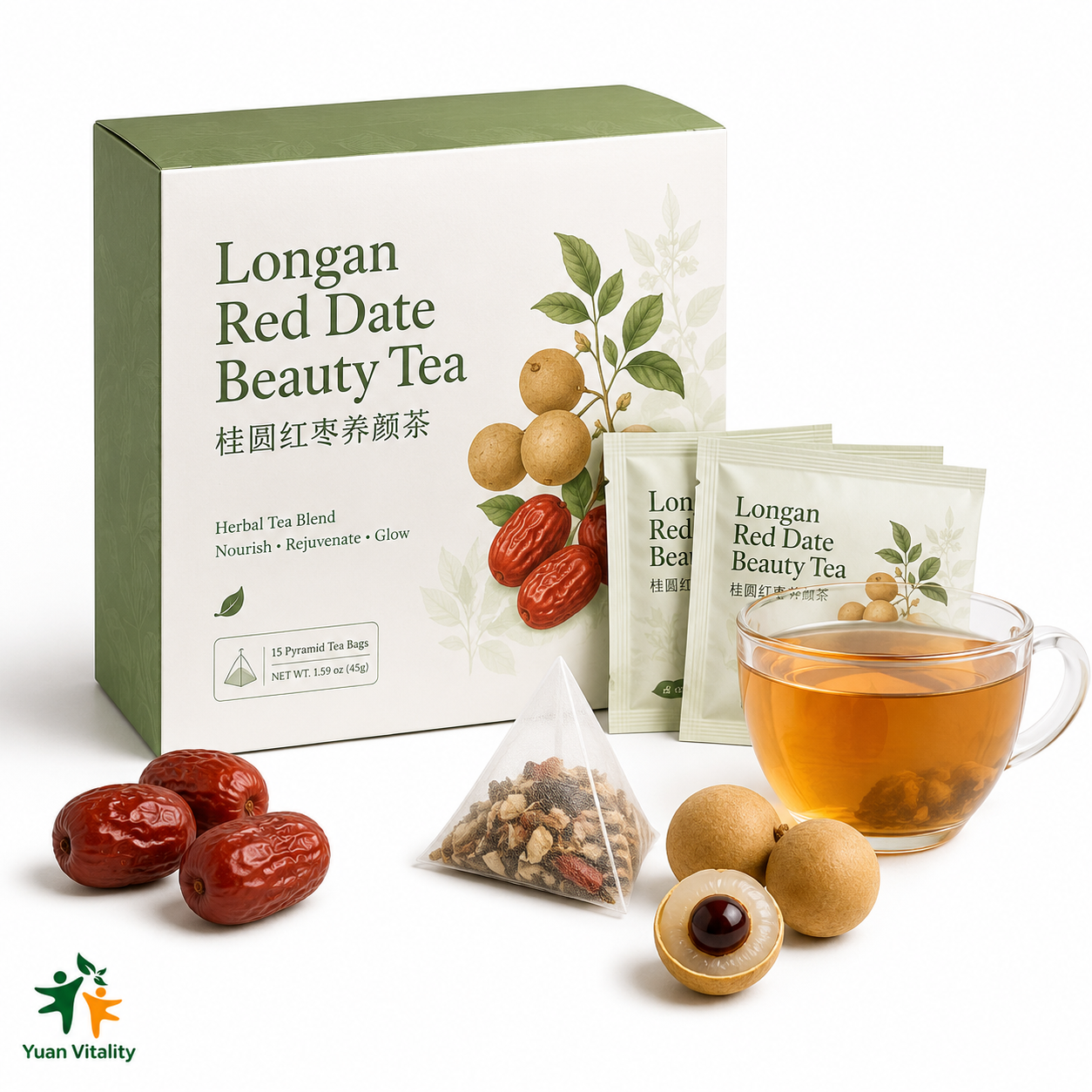 Longan Red Date Beauty Herbal Tea