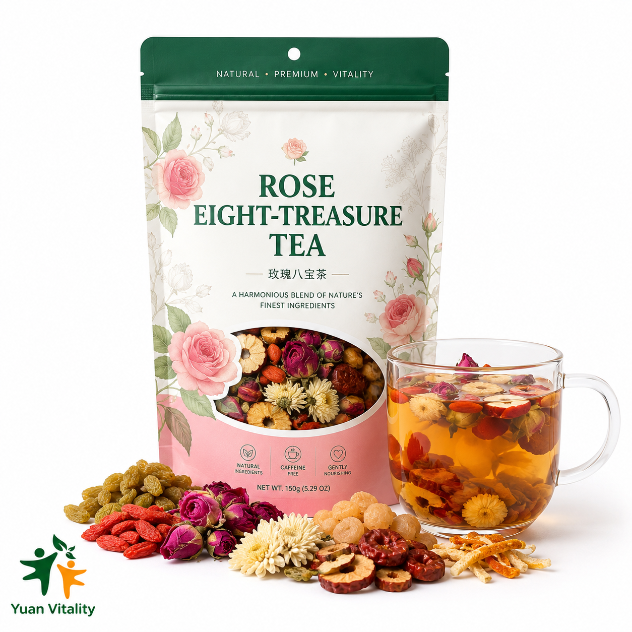 Rose Eight Treasures Herbal Tea