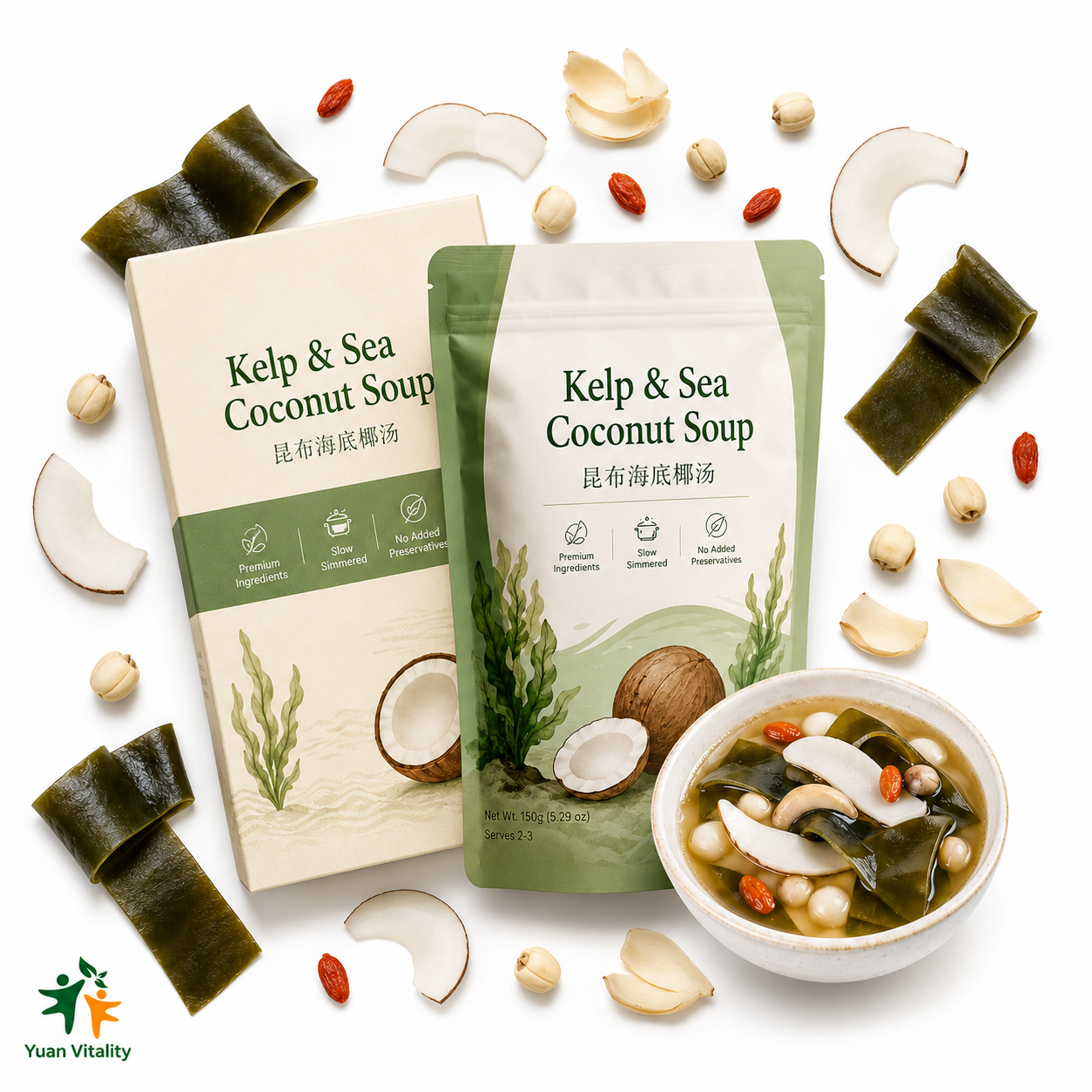 Kombu Sea Coconut Moistening Soup