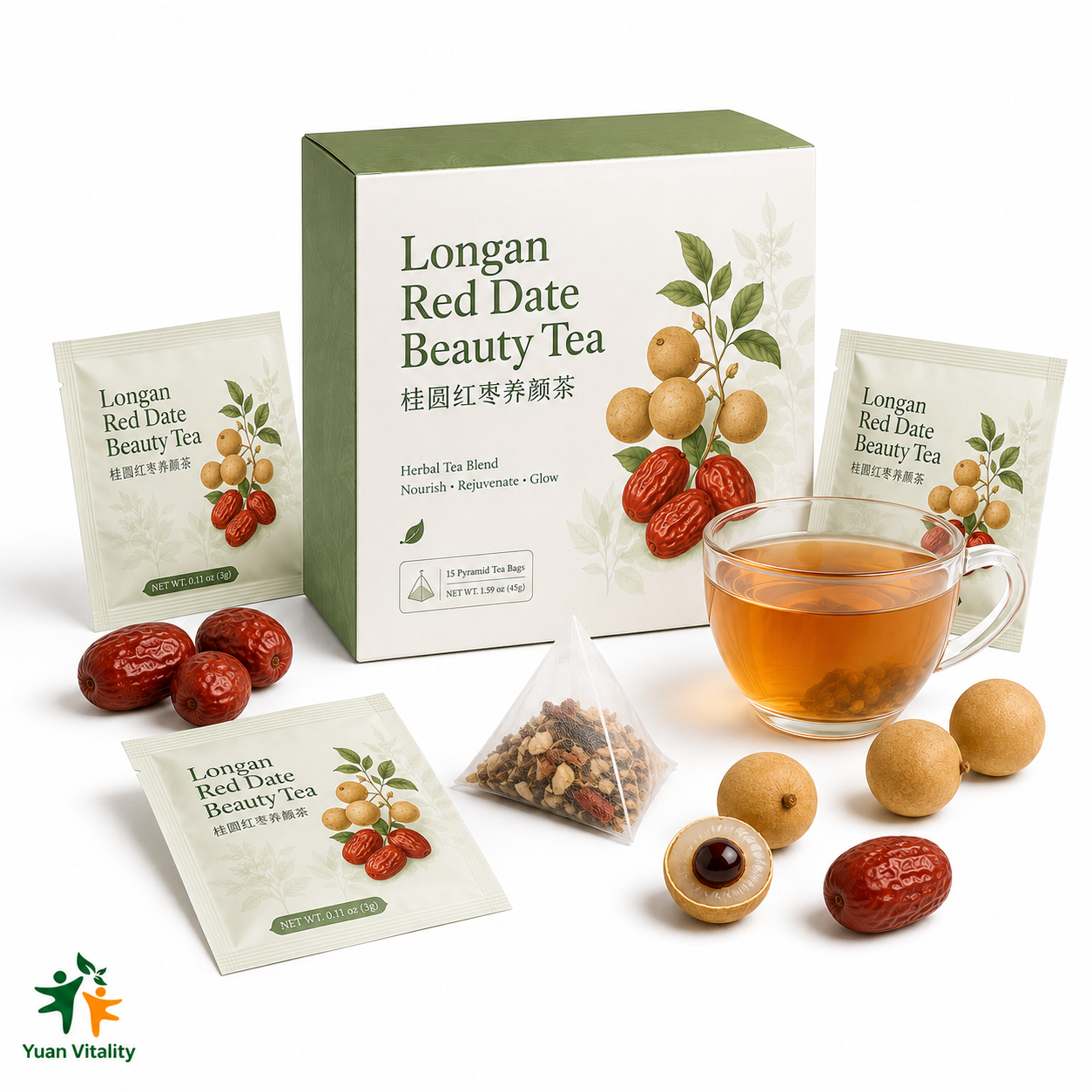 Longan Red Date Beauty Herbal Tea