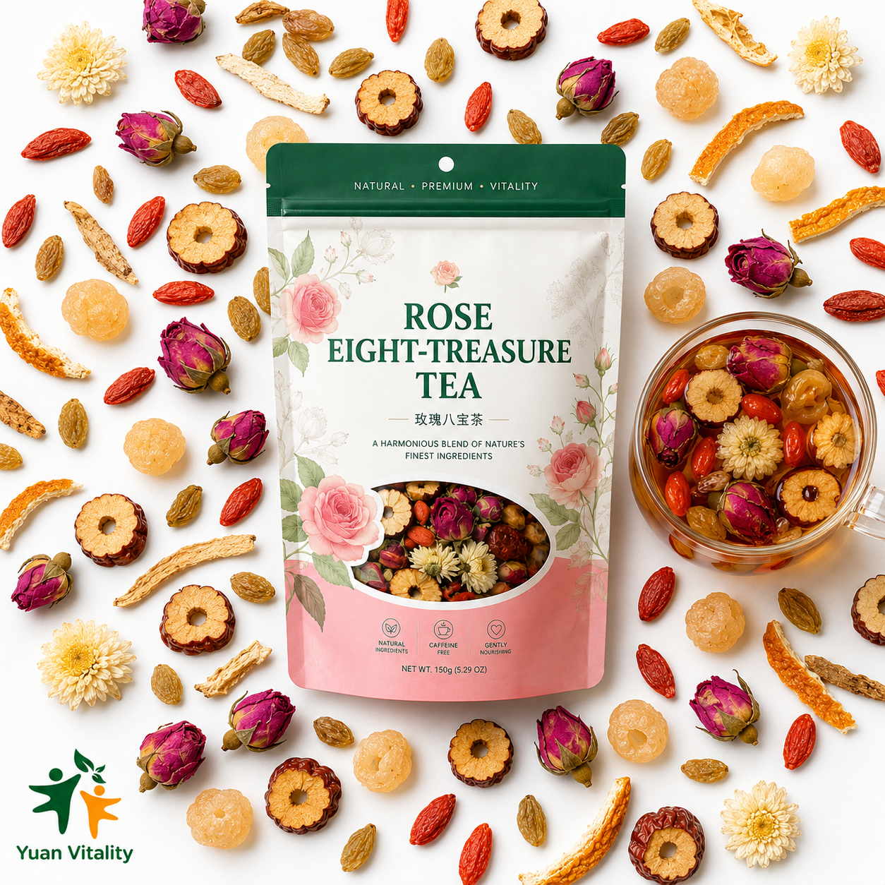 Rose Eight Treasures Herbal Tea