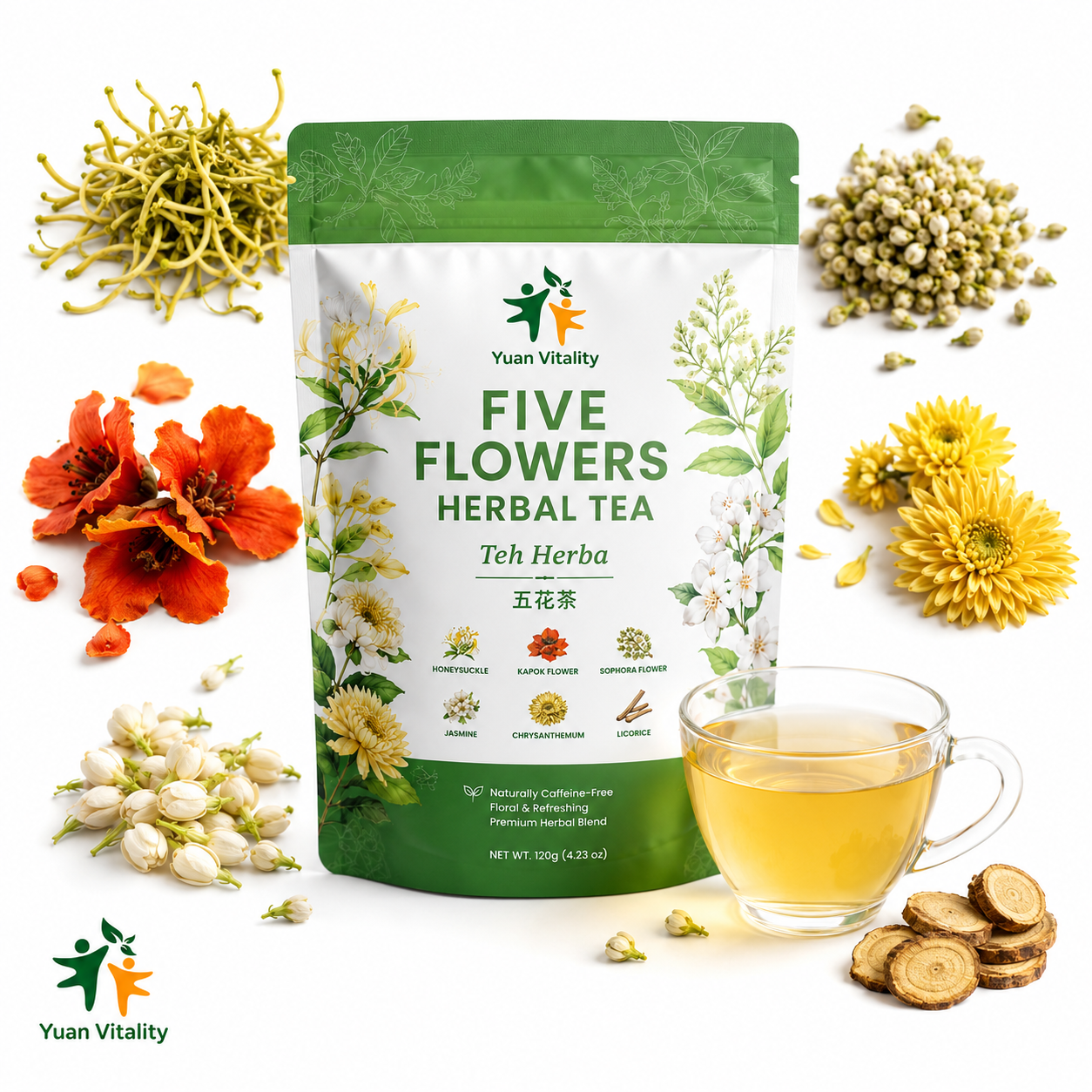 Five Flowers Herbal Tea