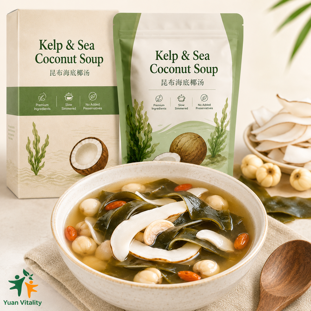 Kombu Sea Coconut Moistening Soup