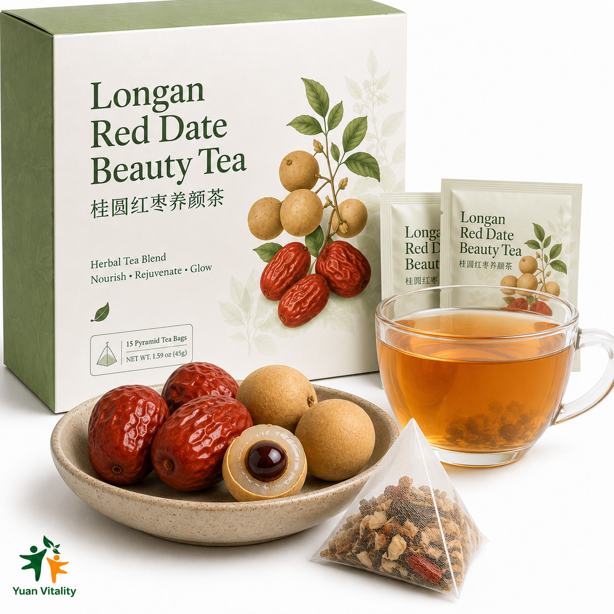 Longan Red Date Beauty Herbal Tea