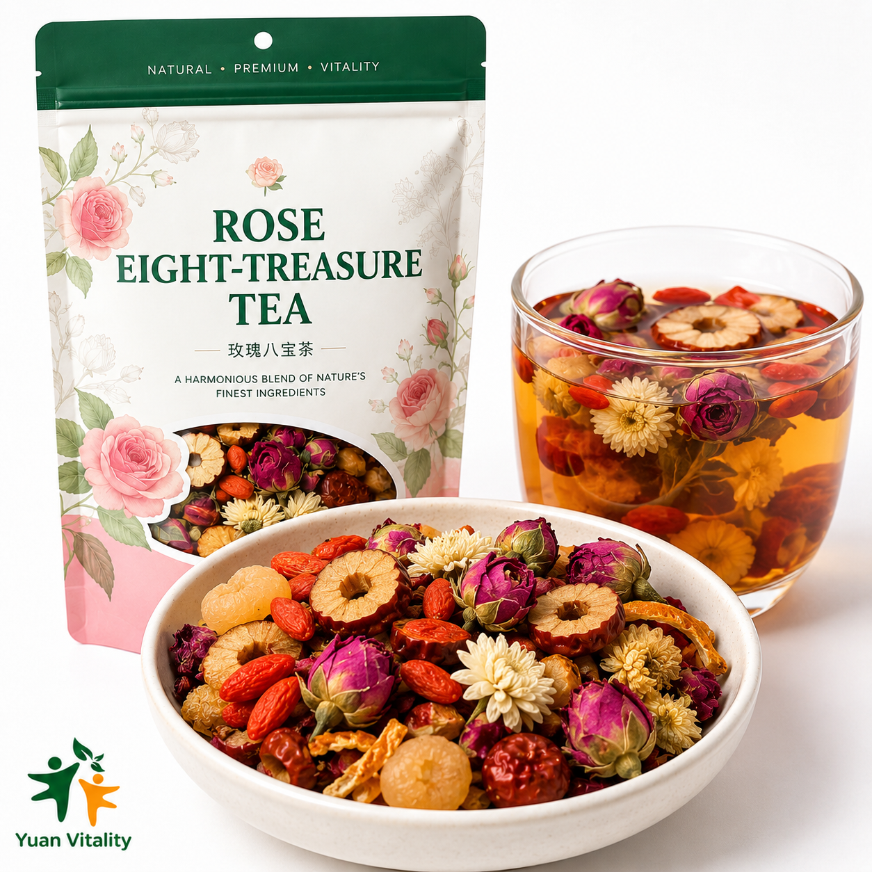 Rose Eight Treasures Herbal Tea