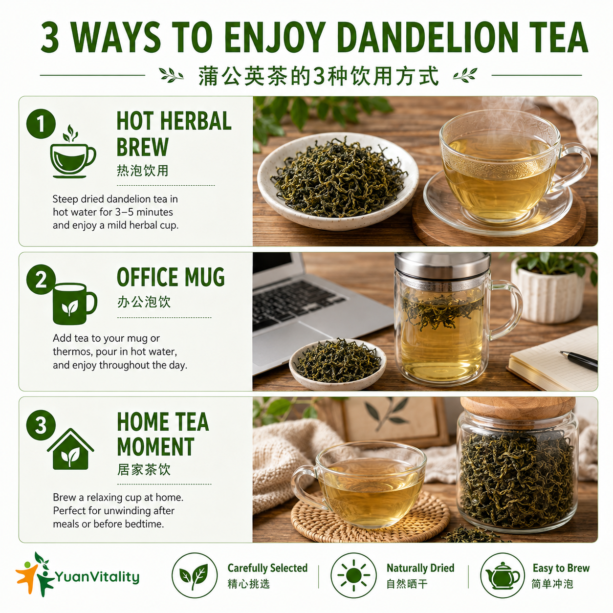 Dandelion Tea Dried Herbal Tea