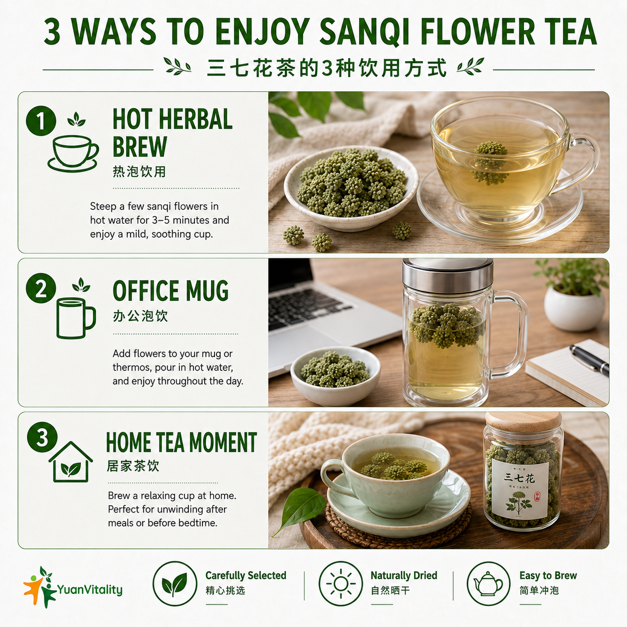 Sanqi Flower Tea
