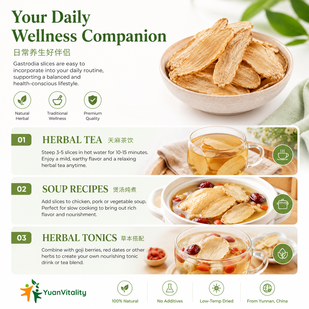 Gastrodia slices