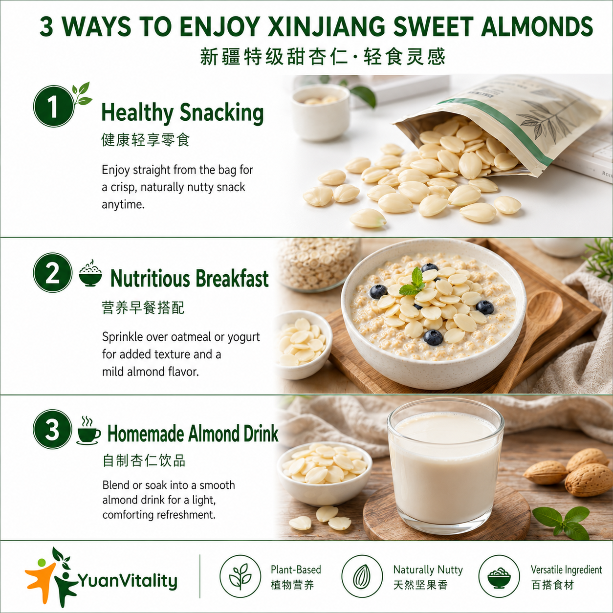 Peeled Sweet Apricot Kernels