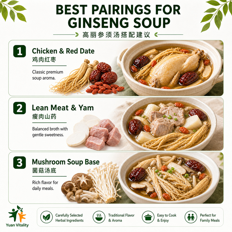 Revitalising Korean Ginseng Rootlet Soup Base