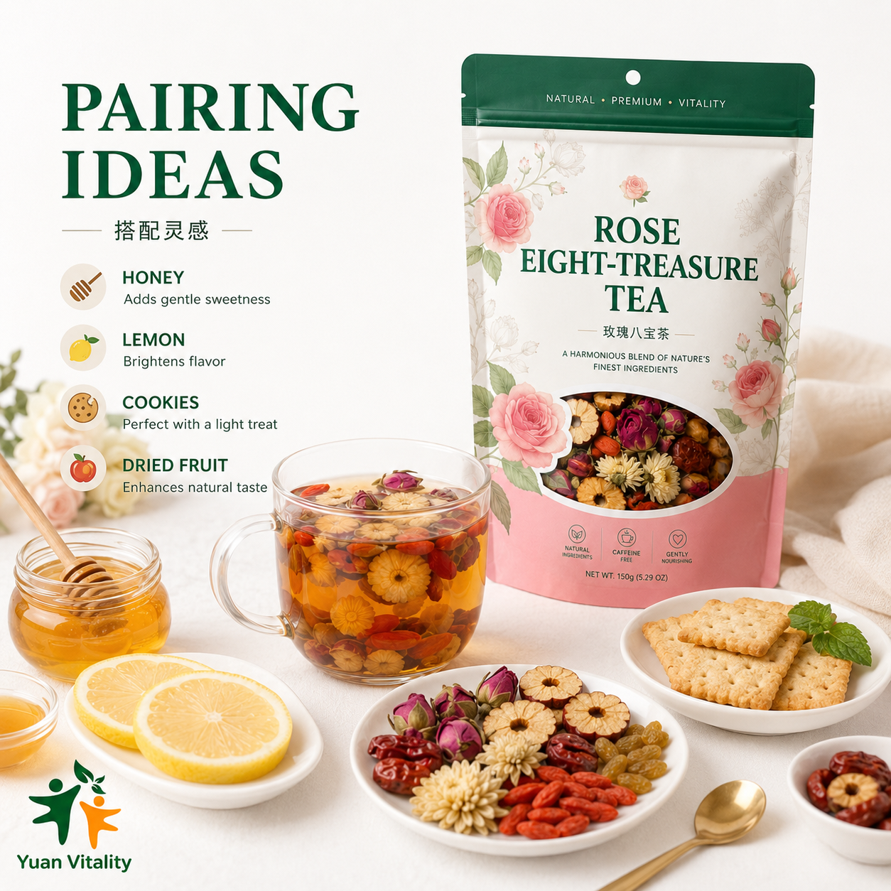 Rose Eight Treasures Herbal Tea