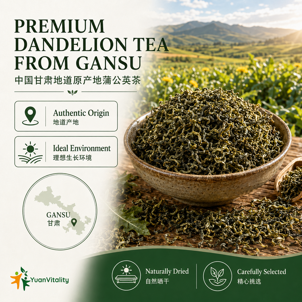 Dandelion Tea Dried Herbal Tea