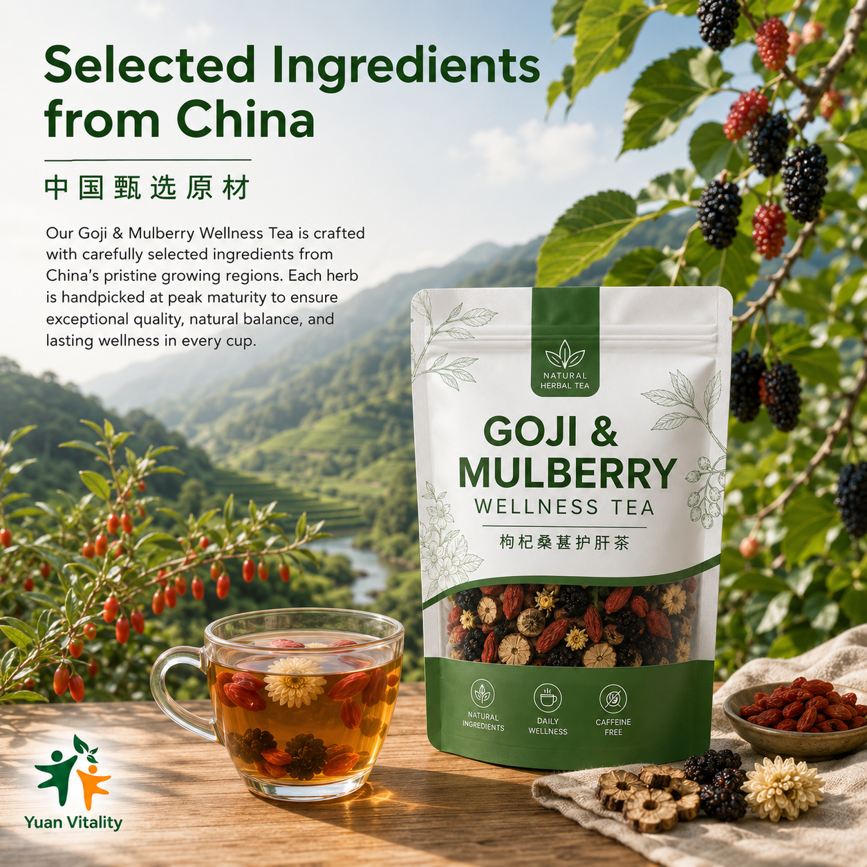 Goji Mulberry Liver Care Herbal Tea