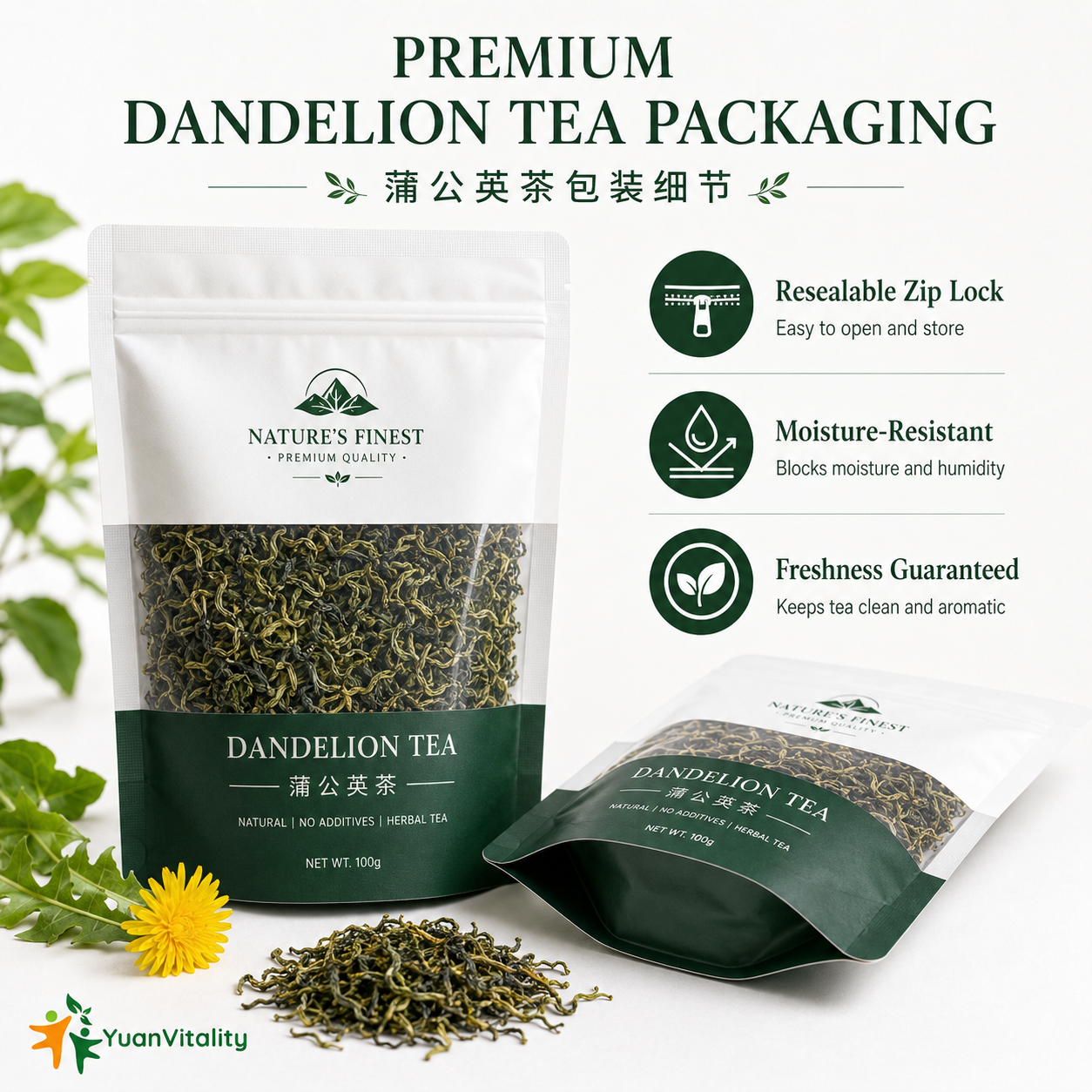 Dandelion Tea Dried Herbal Tea