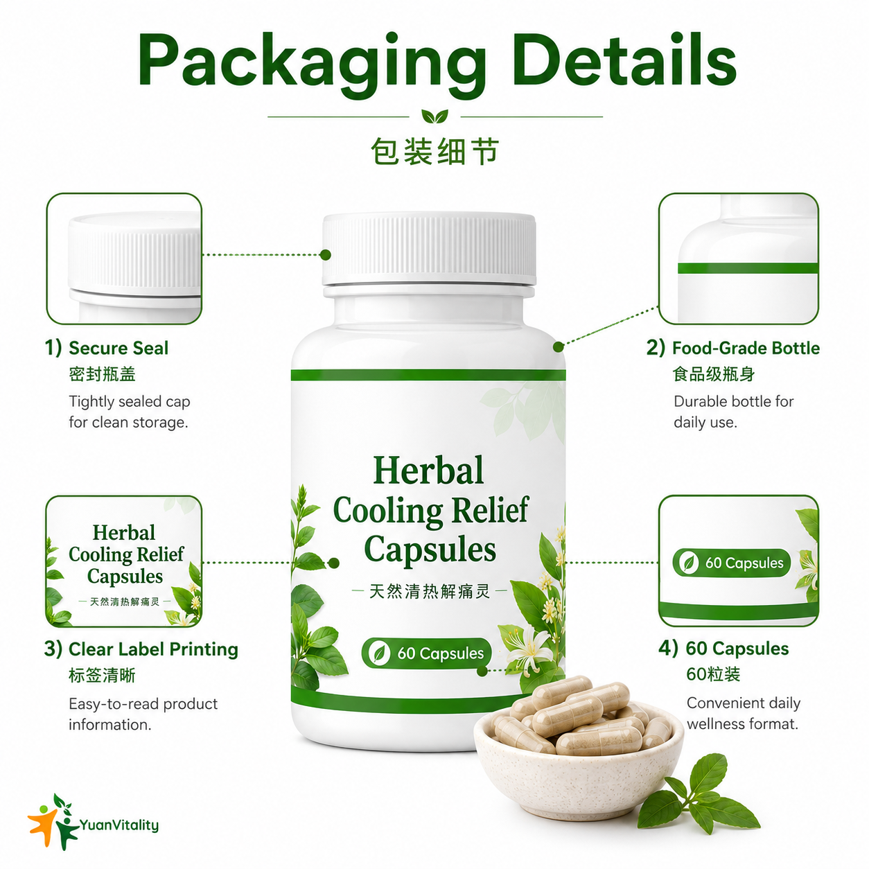 Natural Cooling Relief Capsules