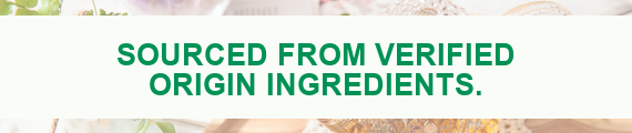 Sourced from verified origin ingredients